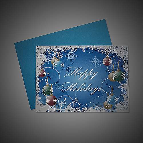Happy holidays greeting card - happy holiday message to employees