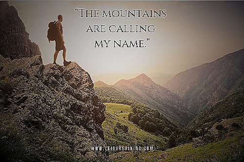 Image of a person looking out at a mountain with a quote overlay - inspirational quote for work