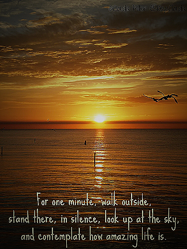 Image of a sunrise with a quote overlay - inspirational quote for work