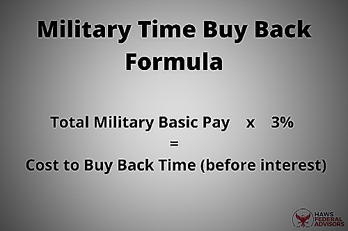 Screenshot of military leave sell back calculator with military information entered
