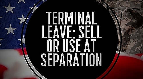 Screenshot of military leave sell back calculator with separation date entered