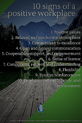 Promotes Positive Work Environment - positivity quotes for workplace