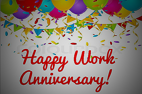 happy work anniversary banner
