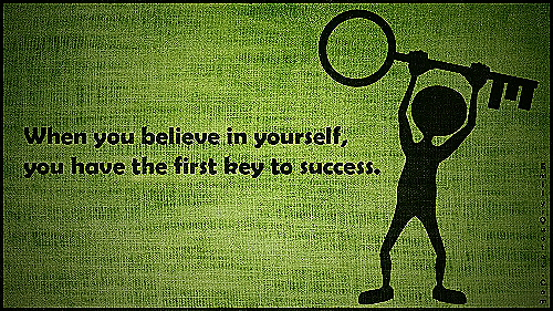 Believe in Yourself - motivational work images