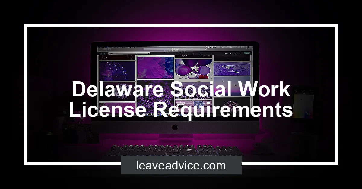 social worker education requirements in delaware