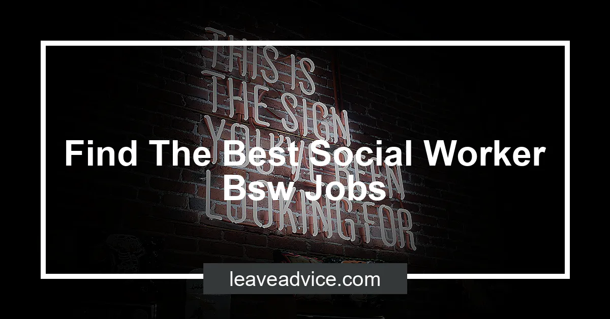 travel social work jobs bsw