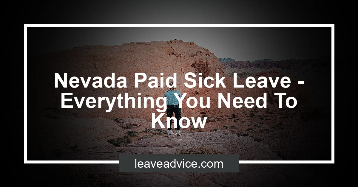 Nevada Paid Sick Leave Everything You Need To Know