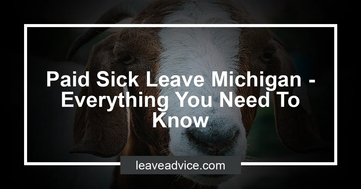 Michigan Sick Leave Law 2025