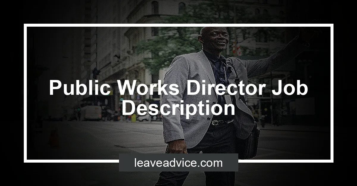 Public Works Director Job Description