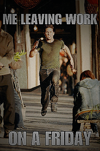 TGIF GIF - leaving work on friday gif