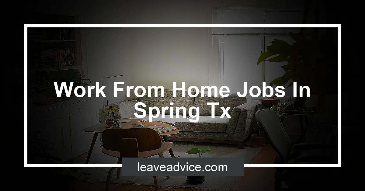 Jobs In Spring Texas 77373