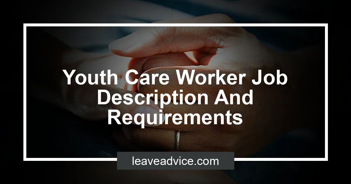 youth care worker education requirements