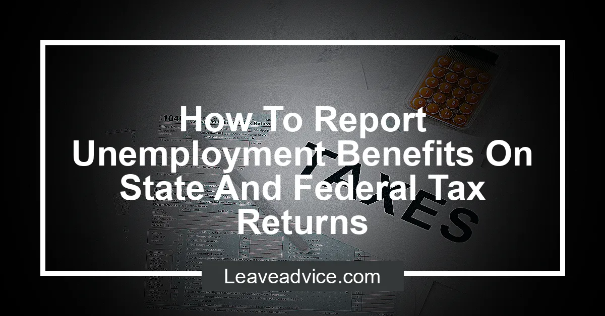 How To Report Unemployment Benefits On State And Federal Tax Returns 4089